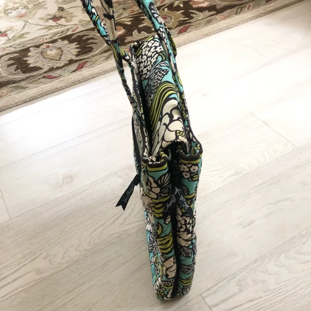 Vera Bradley “Island Blooms” Laptop Padded Multi Pocket Tote Bag